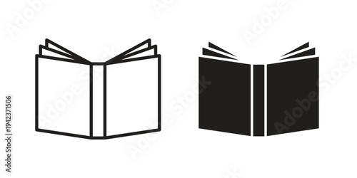 Book open icon for web and mobile app. Vector icons