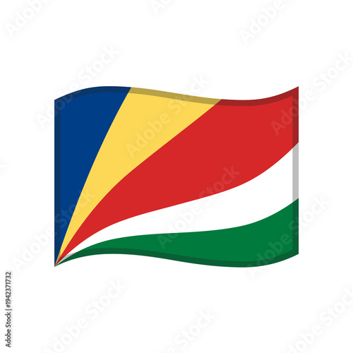 Free Download Waving Seychelles National Flag Realistic Illustration - GFXLoad