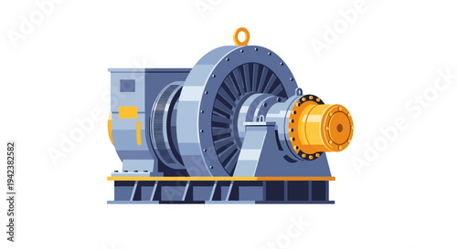 Industrial Generator Engine, Power Station Equipment, Energy Production