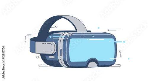 Virtual Reality Headset - Futuristic Technology and Digital Experience