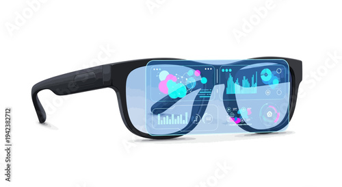 Smart Glasses with Futuristic Holographic Display for Augmented Reality