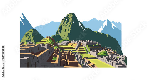 Machu Picchu Inca Ruins, Peru - Majestic Mountain Landscape