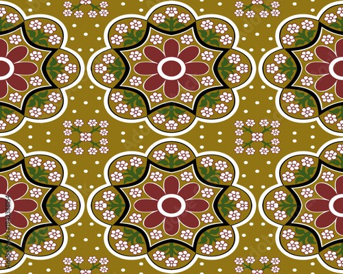 Abstract ethnic geometric pattern design for background or Wallpaper.