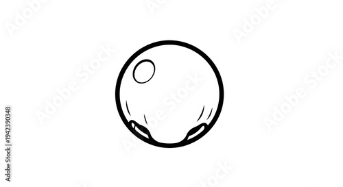 A cartoon moon with a smiling face