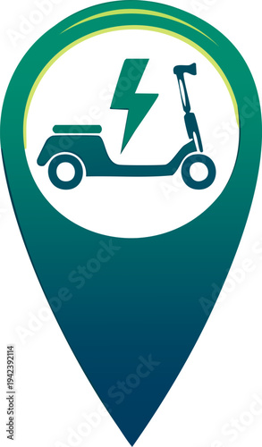 Simple Urban Ride Rent Location Vector