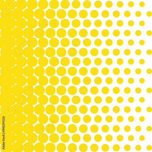 Halftone yellow dotted background. Pop art style. Retro pattern with circles, dots, design element for web banners, posters, cards, Wallpaper, backdrops, sites. Vector illustration