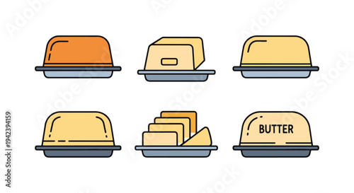 Butter Platter Line art vector minimal creative abstract