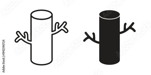 Blood vessel icon silhouette. Editable stroke. Line vector illustration design