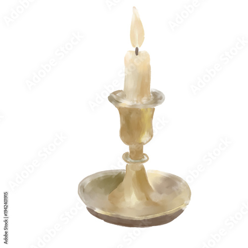 candlestick with candle