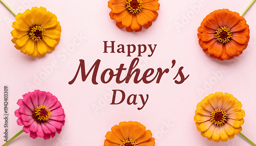 Wallpaper Mural Happy Mother’s Day Floral Circle Design
 Torontodigital.ca