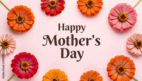 Wallpaper Mural Happy Mother’s Day Floral Circle Design
 Torontodigital.ca