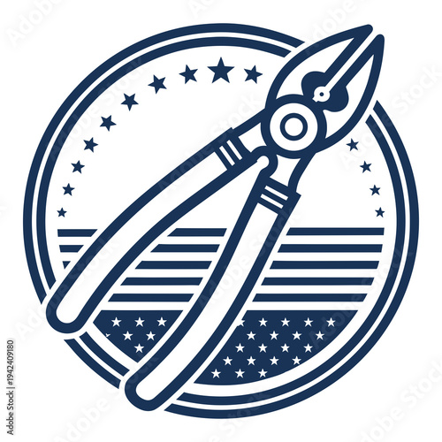Create Bold Stroke Pliers Gripping Tool Ico Creative Visual Ideal for Marketing