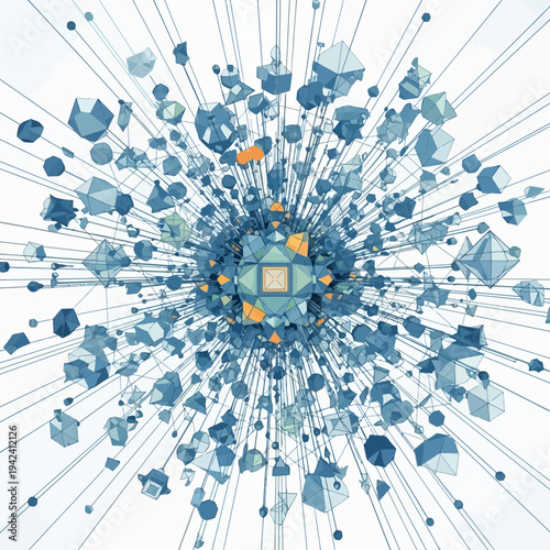 Abstract Geometry Design Explodes with Dynamic Shapes and Colors