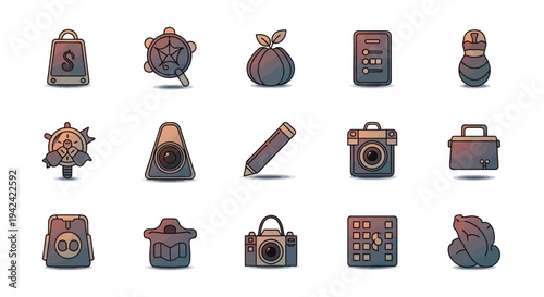 Collection of Various Cartoon Style Bags.