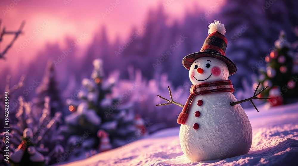 Obraz premium snowman of the snow