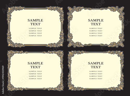 アンティーク　ビンテージ　フレーム飾り枠