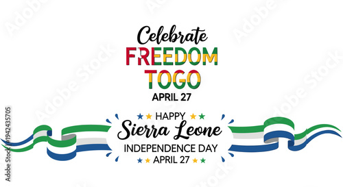 Celebrating Freedom Togo and Sierra Leone Independence Day.