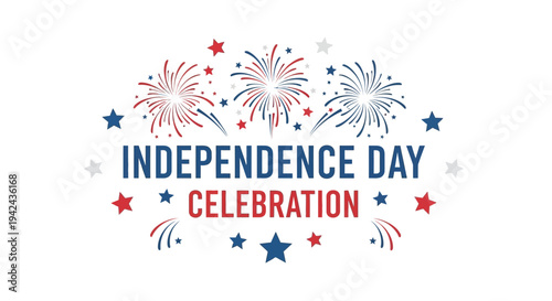 Independence Day Celebration Fireworks Stars.