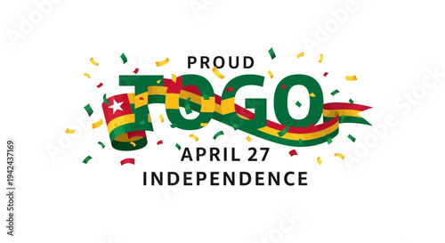 Togo Independence Day Celebration Design Element.