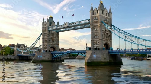 Tower Bridge London England River Thames.