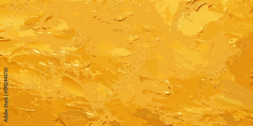 Abstract golden texture with swirling brushstroke and gradient effects