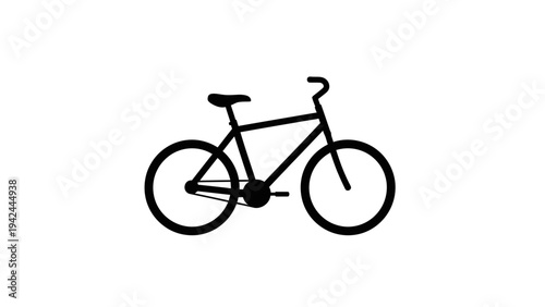silhouette of a bicycle