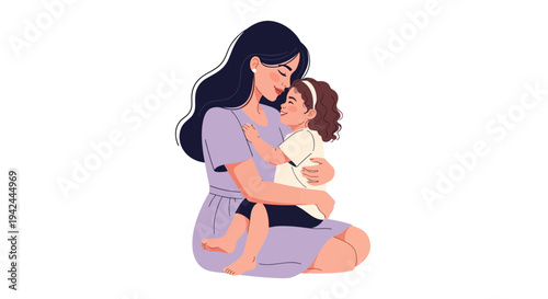 Woman Holding Baby in Her Arms 1.