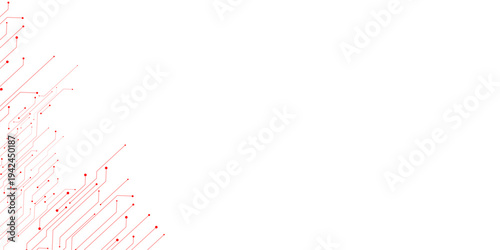 Abstract digital technology futuristic internet network speed connection white background.