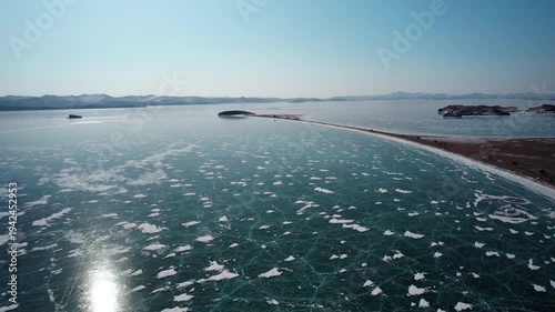 Flight to the frozen lake