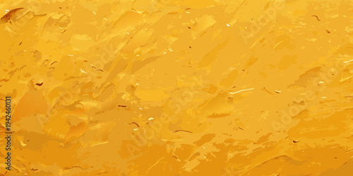 Abstract background of textured golden yellow paint strokes and gradients