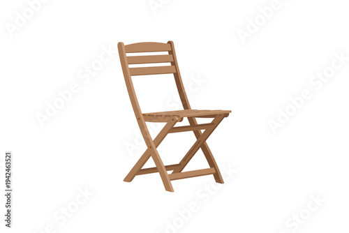 Brown wooden folding chair furniture