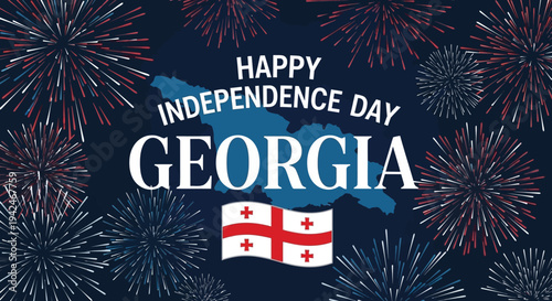 Georgia Independence Day Celebration with Fireworks.