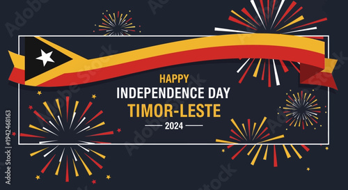 Timor Leste Independence Day Celebration Banner Design.