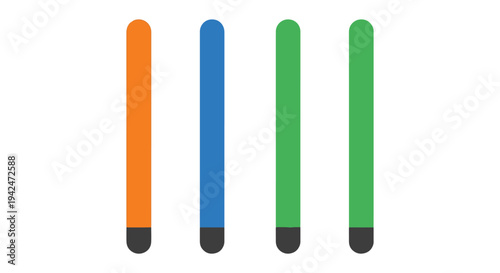 Agility Poles Line art vector clean dynamic abstract