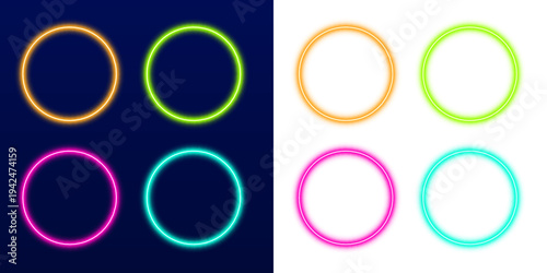 Modern glowing ring with gradient lighting and luminous halo, suitable for creative digital art and futuristic interface design. png