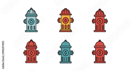 Fire Hydrant Line art vector dynamic abstract creative