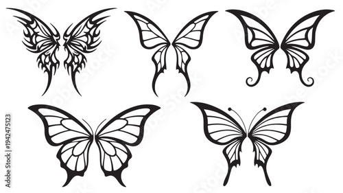 Fashion illustration template of two female mannequins, one bald and one with long wavy hair, standing with hands on hips