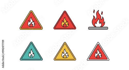 Flammable Warning Line art soft abstract artistic illustration
