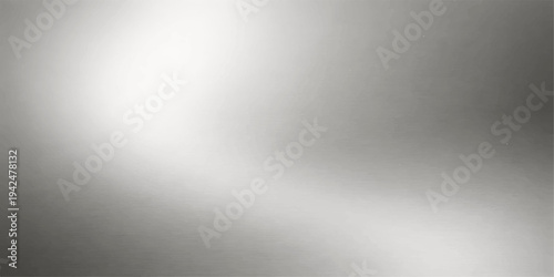 A seamless brushed metal plate texture features a silver stainless steel surface with a shiny metallic pattern and light gray aluminum backdrop design