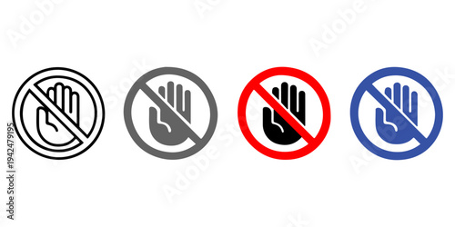 A round red prohibition road sign isolated on white features a 10 percent discount symbol crossed out like a forbidden smoking icon to signal no 50 percent off discount or further discrimination