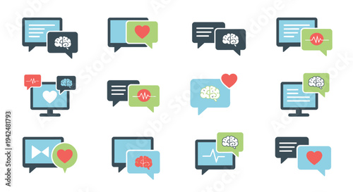 Social media notifications vector