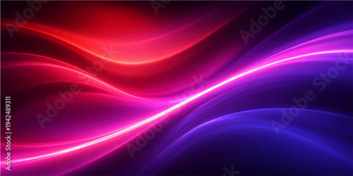 Abstract radiant waves of red and blue light gracefully intertwine, creating a stunning visual display. A seamless blend of colors and curves evokes a sense of energy, fluidity, and modern design.