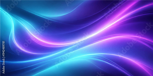 Abstract neon waves of vibrant colors in a display of artistic expression. A symphony of flowing lines and dynamic energy.