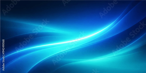 Abstract an ocean-themed of captivating and elegant abstract blue light, dynamic curves and flowing lines evoke a sense of movement. Suitable as backdrop or wallpaper.
