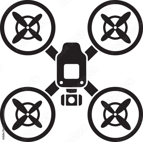 Dron black icon.