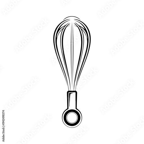 A whisk is depicted in detailed illustration view