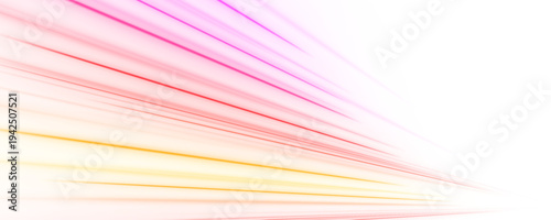 Dynamic pink speed streaks with glowing edges, swirling motion and streaking sparks PNG