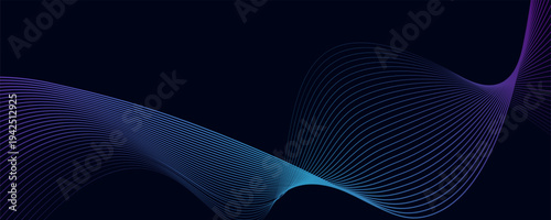 Abstract background with wavy lines. Vector illustration