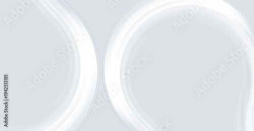 Light blue grey smooth glossy waves abstract elegant background. Vector design