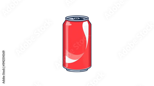 red canned drink